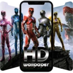 power rangershd wallpaper android application logo